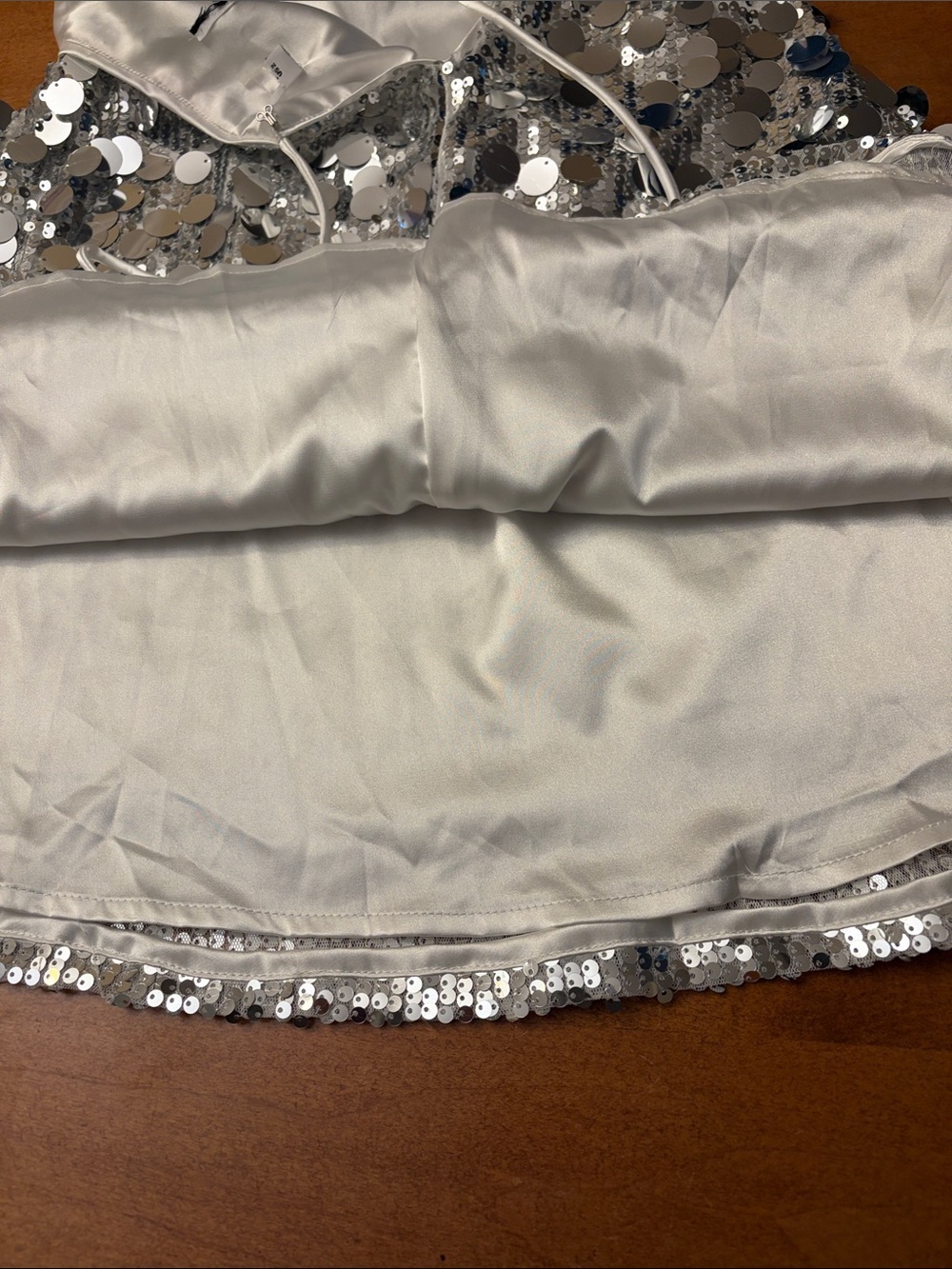 Princess Polly Flourescent Silver Sequins Halter Mini Dress - Picture 11 of 11